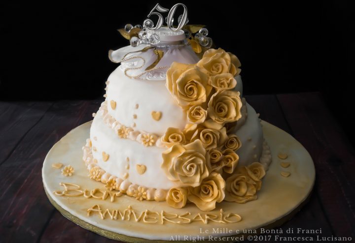 wedding anniversary cake 50 anni di matrimonio