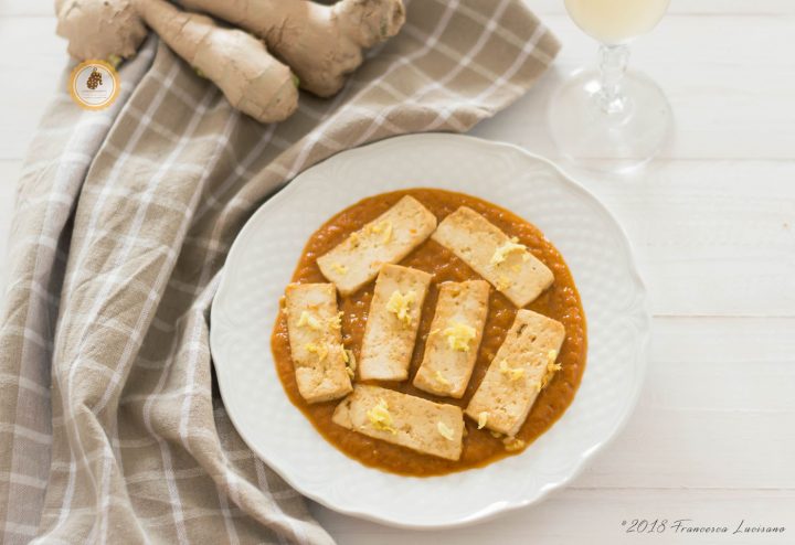 tofu allo zenzero con peperoni