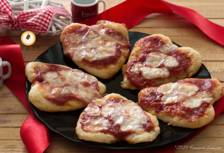 pizzette veloci di san valentino