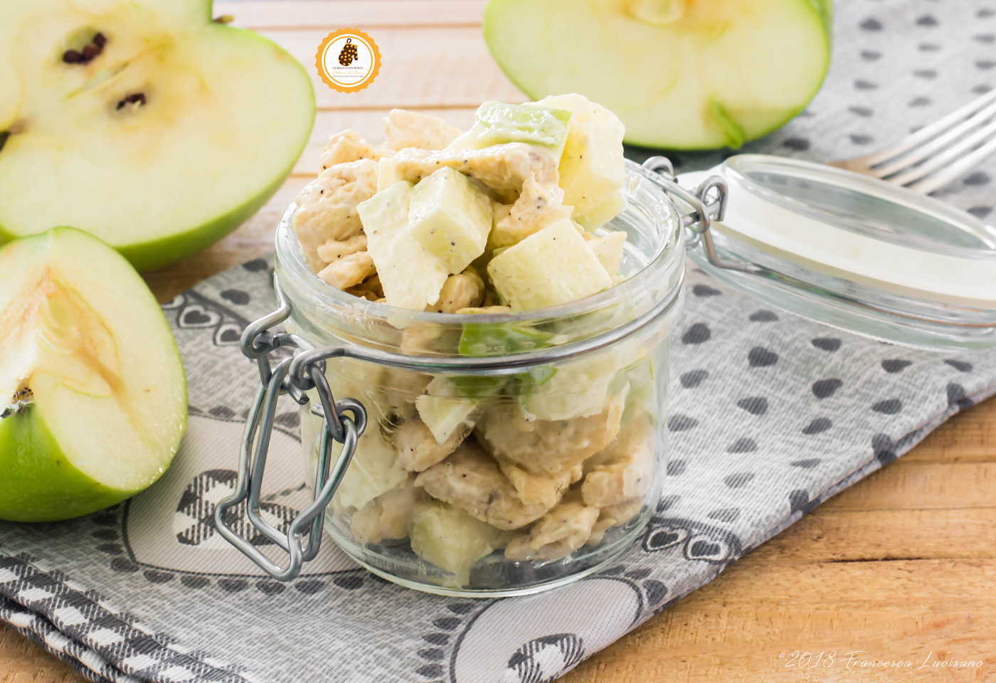 INSALATA DI POLLO E MELA VERDE pronta in 10 MINUTI