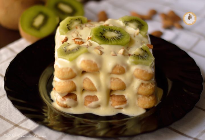 tiramisù kiwi e mandorle