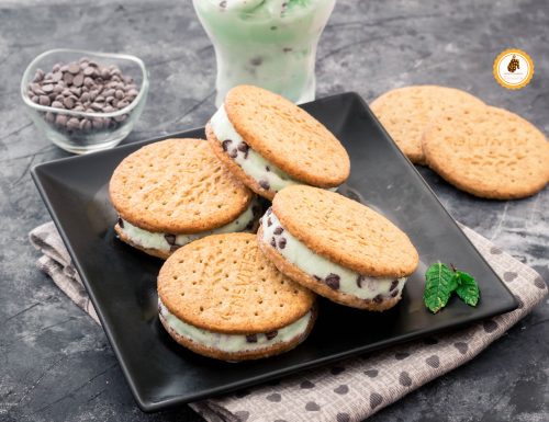 Biscotti gelato menta e cioccolato