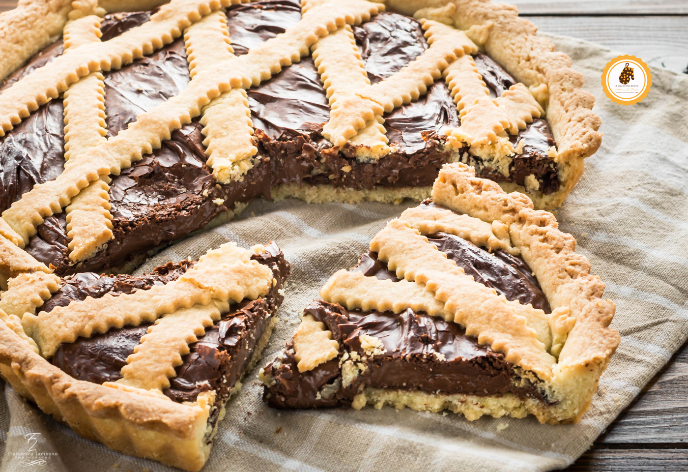 crostata con nutella che rimane morbida