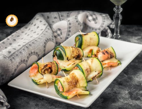 Involtini di zucchine grigliate