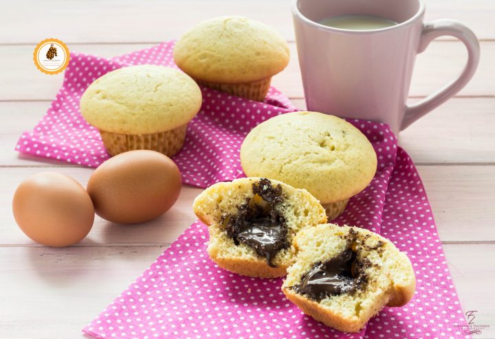 muffin ripieni alla nocciolata