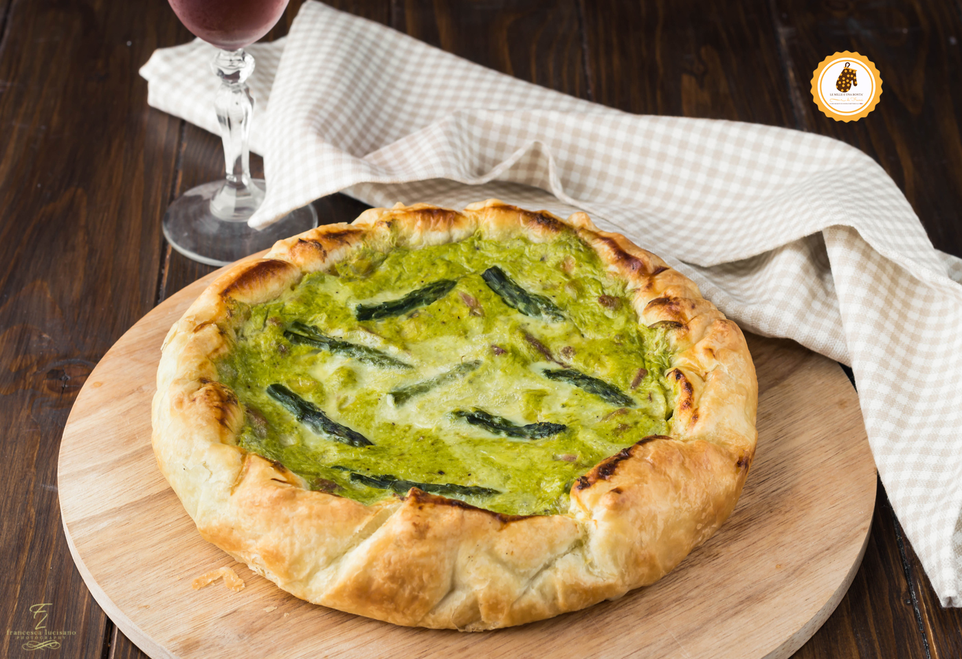 torta salata con asparagi speck e stracchino