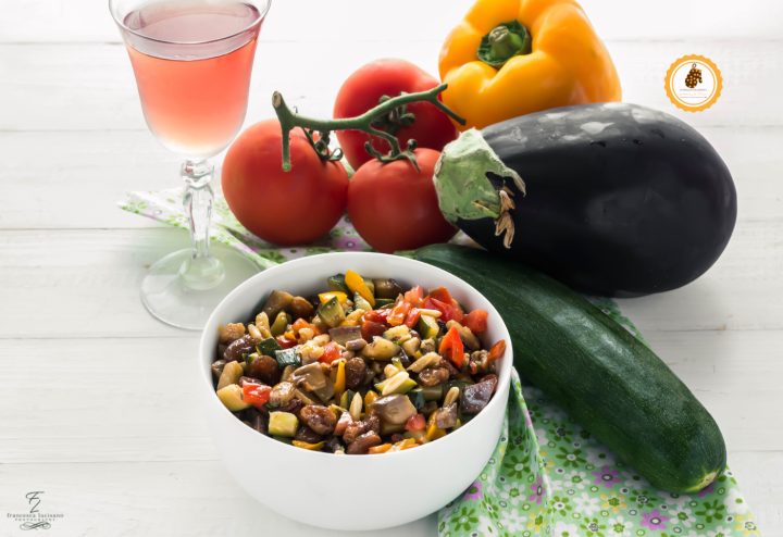 caponata di verdure in padella