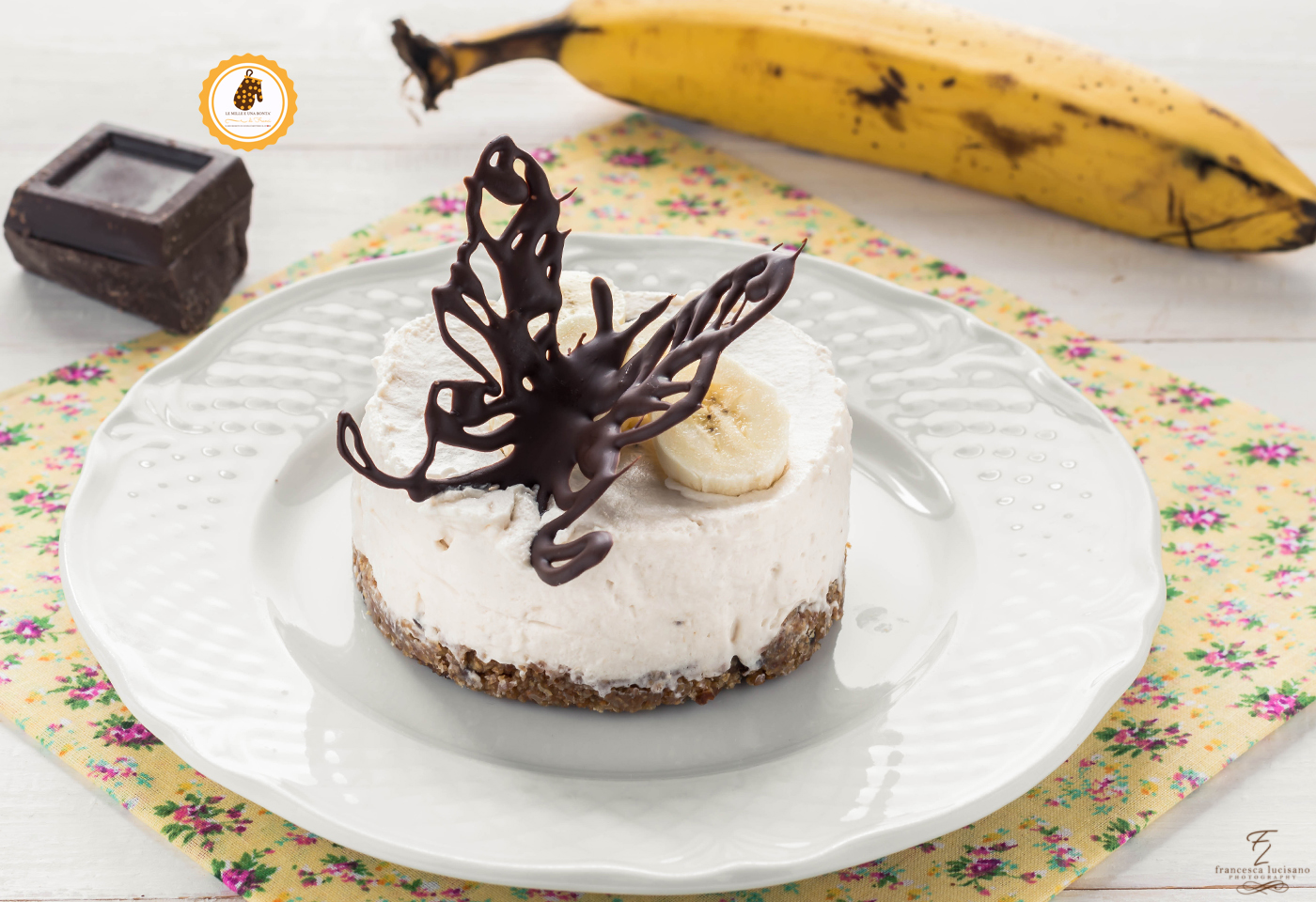 cheesecake monoporzione alla banana