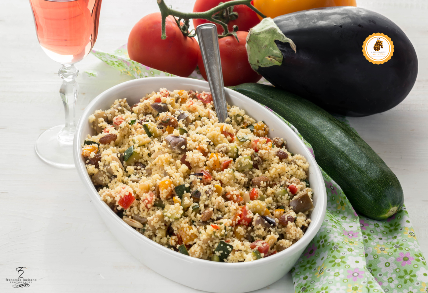 cous cous con caponata di verdure