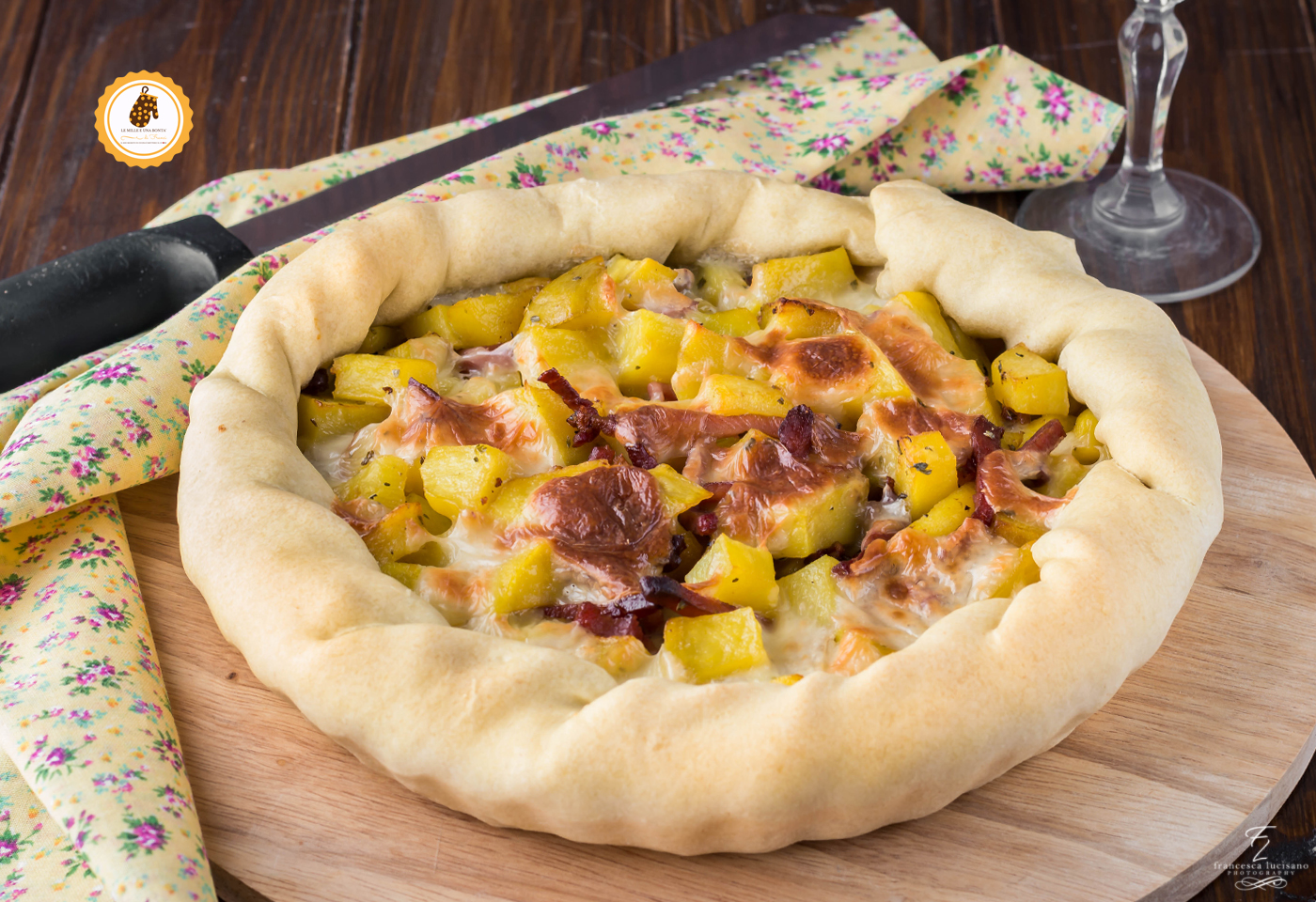 torta salata con speck e patate