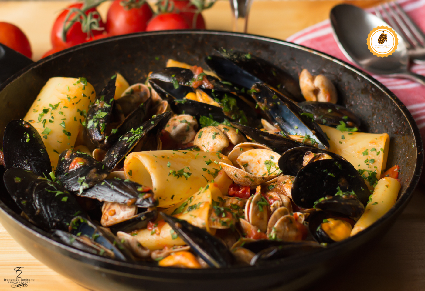 paccheri ai frutti di mare