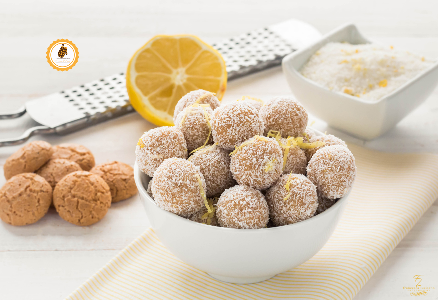tartufini al limone e cocco
