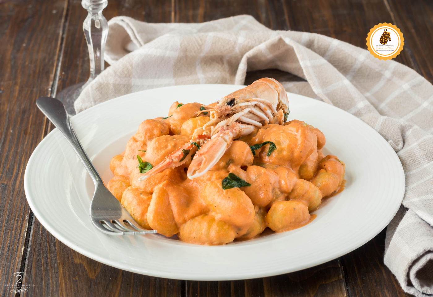 gnocchi alla crema di scampi