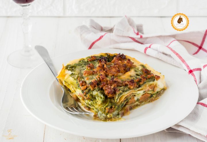 lasagne con broccoli e salsiccia