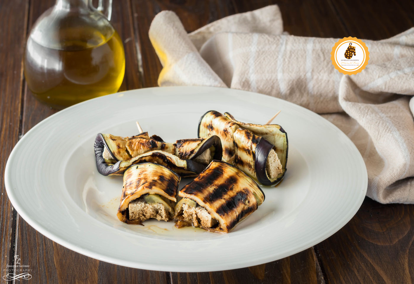 involtini di melanzane con tofu