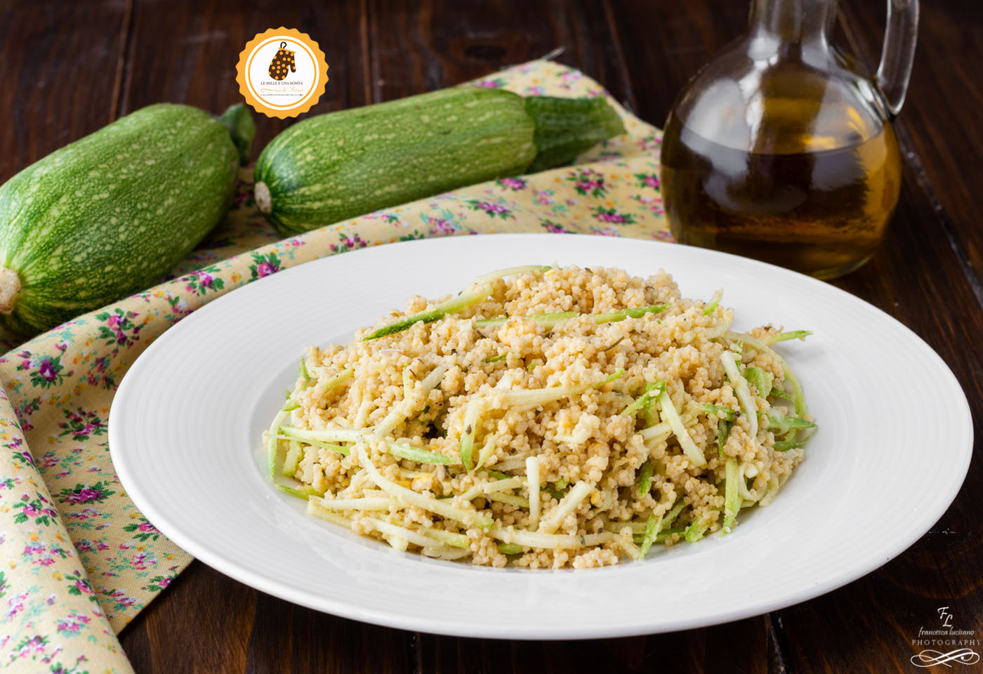 cous cous integrale con zucchine alla julienne