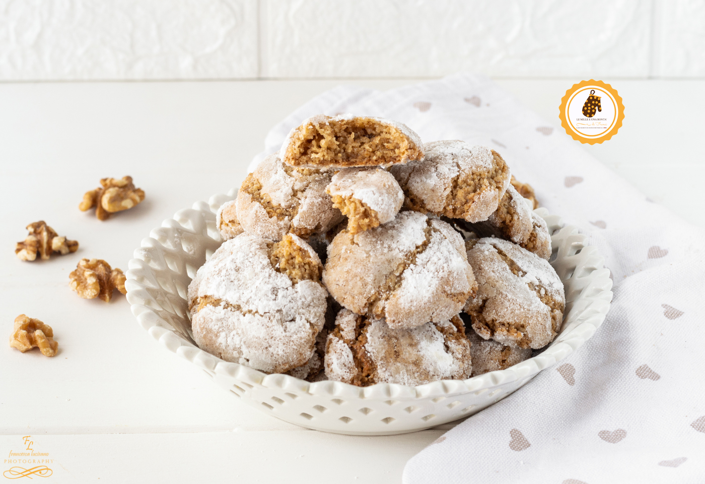 biscotti morbidi alle noci