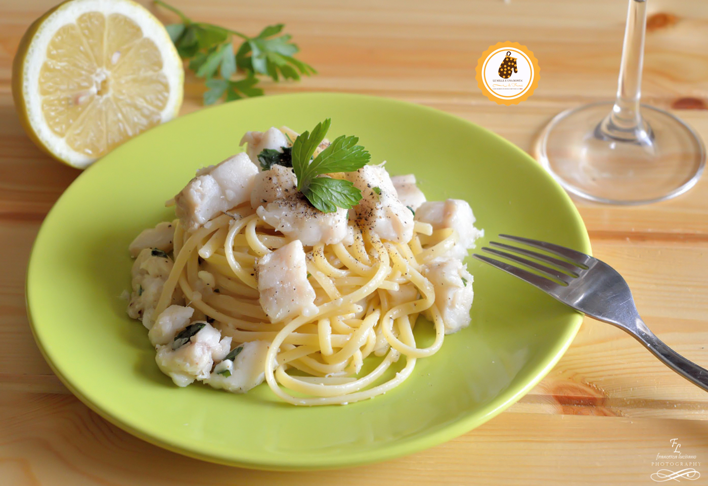 linguine con merluzzo in bianco