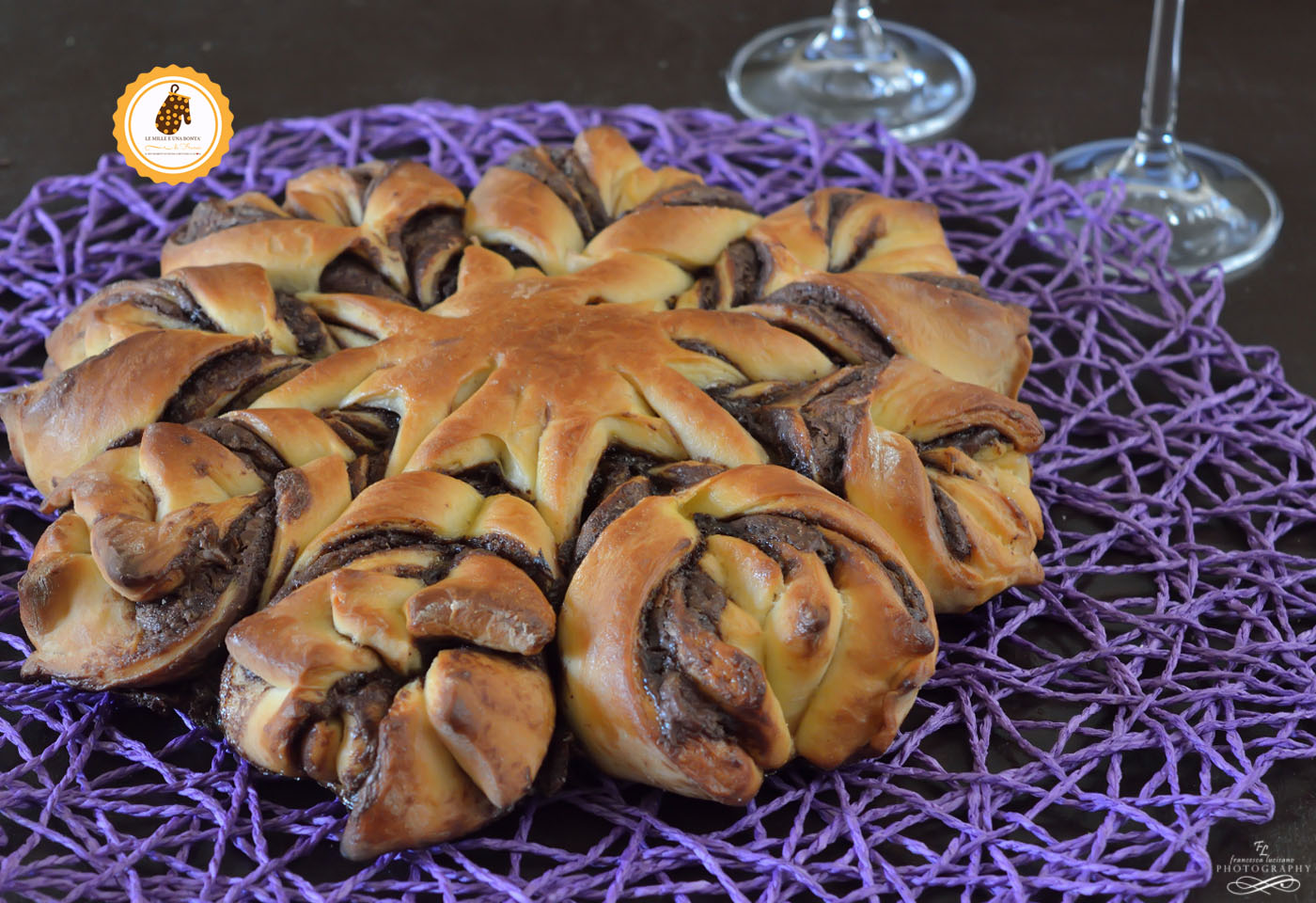 stella di pan brioche alla nutella