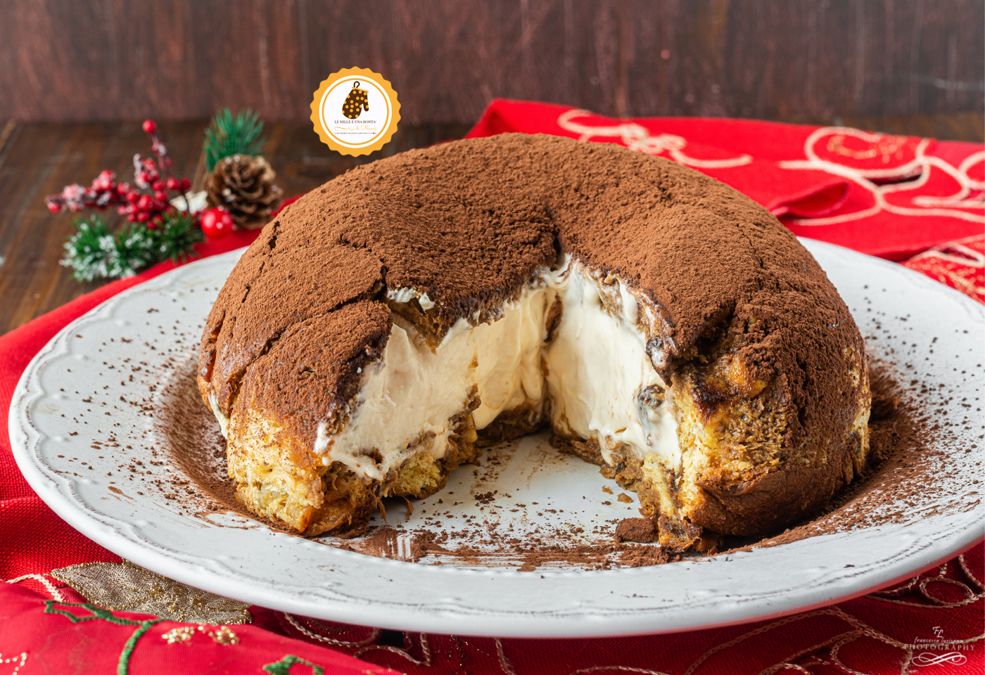 ZUCCOTTO DI PANETTONE AL TIRAMISÙ facile e goloso