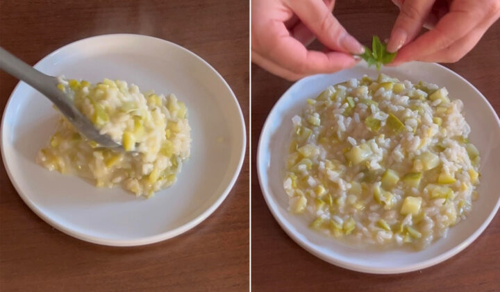 risotto con le zucchine