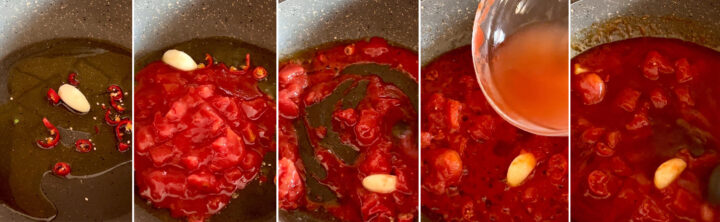 pasta con fagiolini e pomodoro