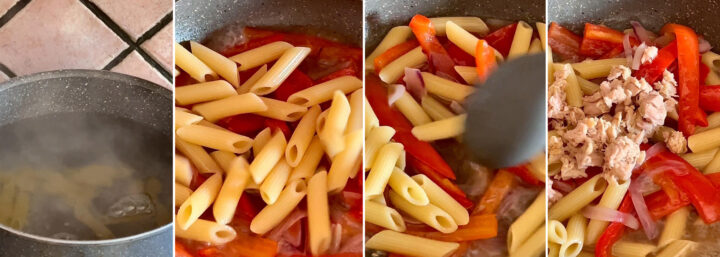 pasta fredda con tonno e peperoni