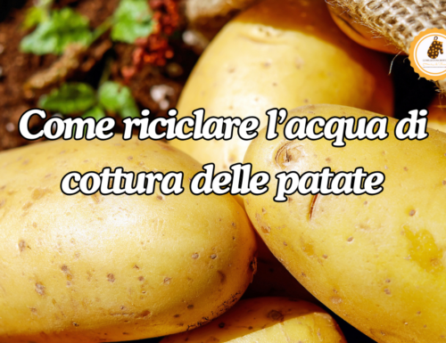 Come riciclare l’acqua di cottura delle patate