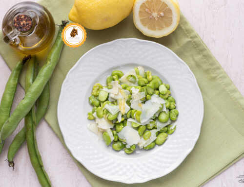 Insalata di fave fresche e pecorino